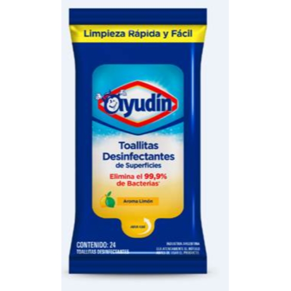 Toallas Desinfectantes Aroma Limón Ayudin