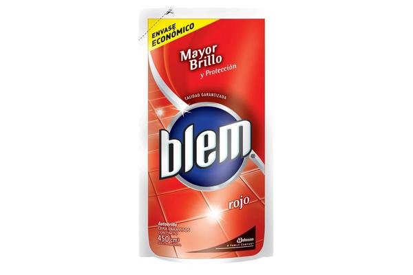 Blem Autobrillo Rojo Para Piso Sachet