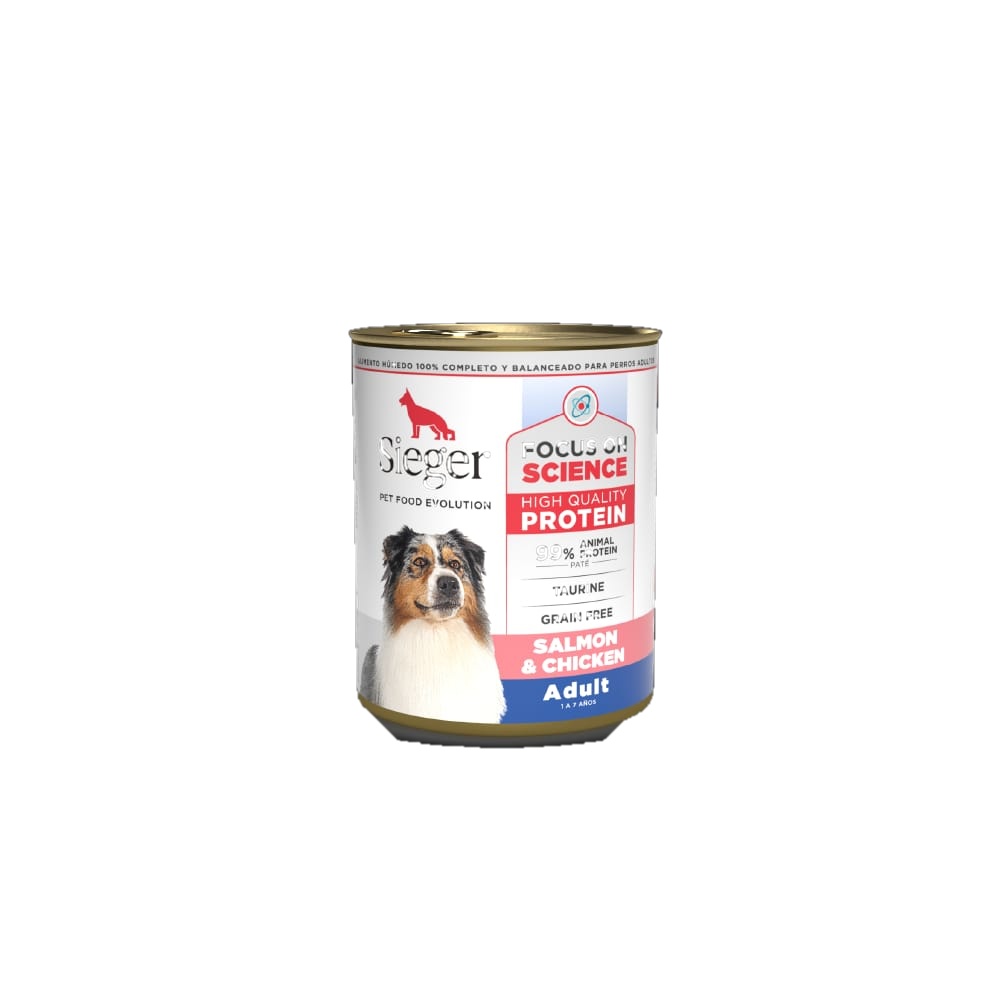 Sieger Perro Adulto WET Salmon y Pollo x 340gr