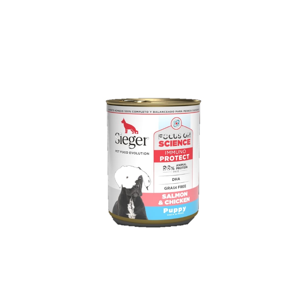 Sieger Puppy Salmon y Pollo WET x 340gr