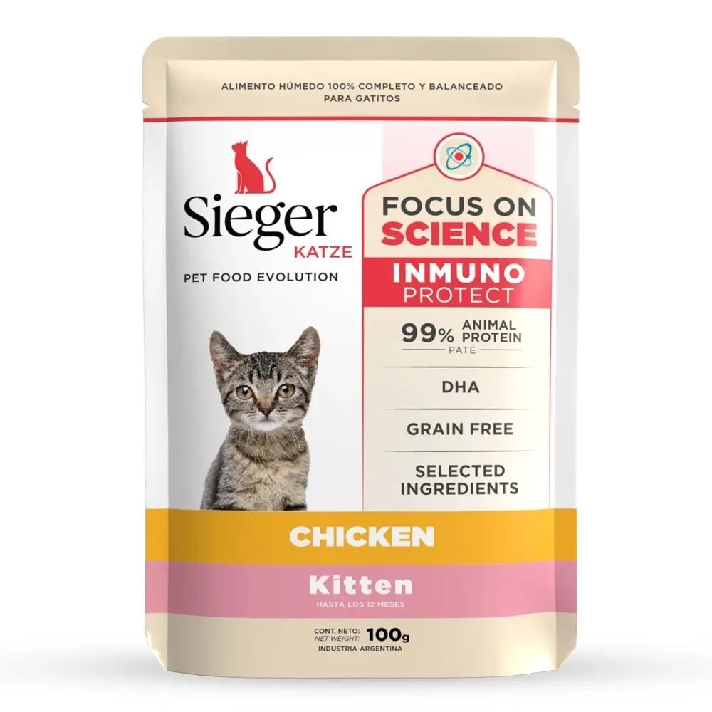 Katze Kitten WET Pollo x 100 gr