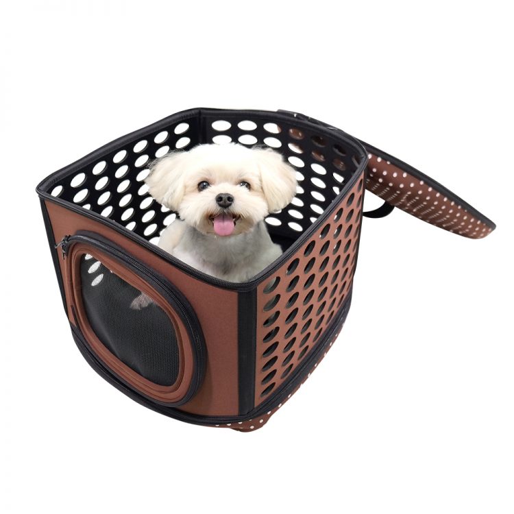 COLLAPSIBLE TRAVELING HAND-BROWN-FC1006BR