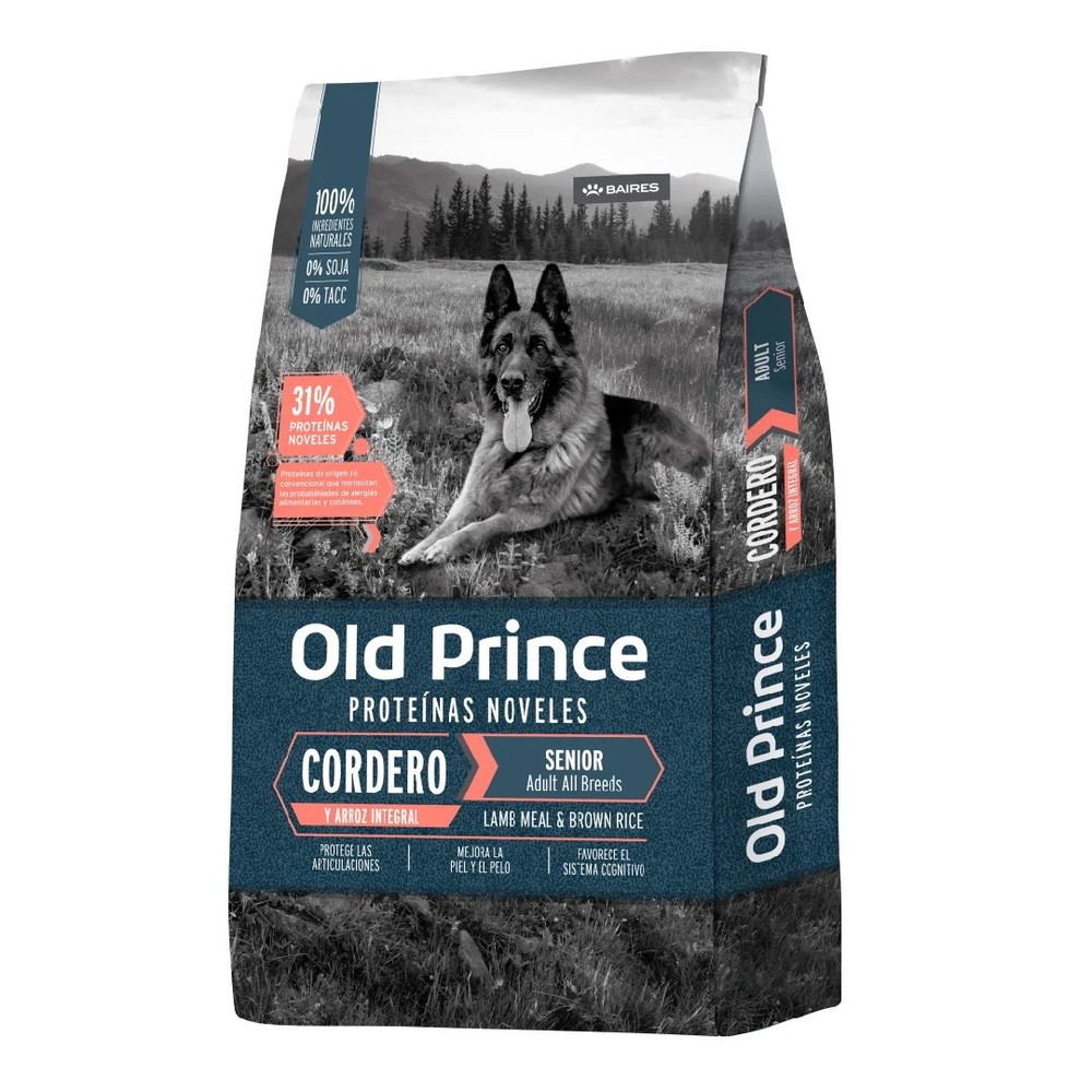 Old Prince Cordero y Arroz Adulto Senior x 15kg