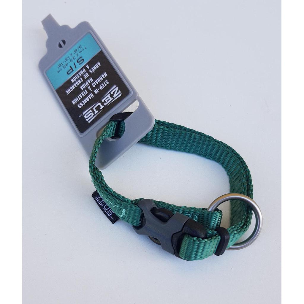 collar small verde 1cm x 22-30cm
