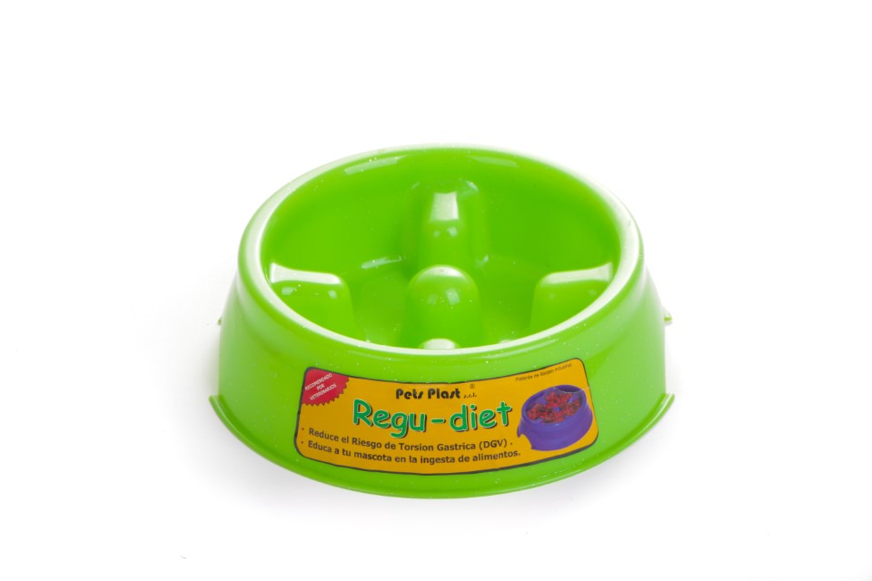 COMEDERO REGU-DIET CON BRILLANTINA - PETS PLAST