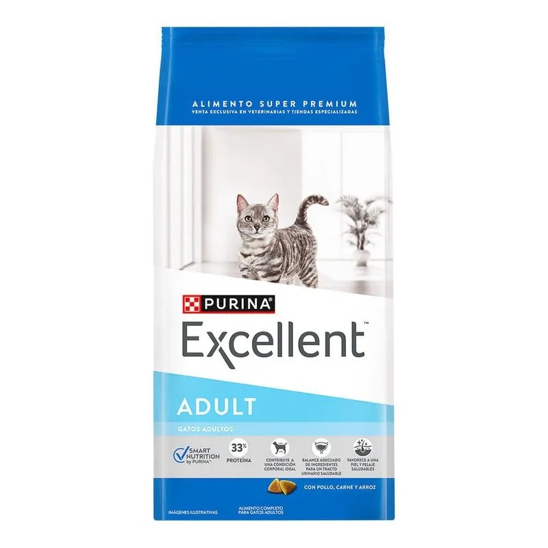 Purina Excellent Adult Cat Chicken &amp; Rice 3kg
