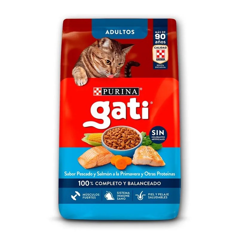 Purina Gati Sabor Pescado Con Vegetales X 3kg