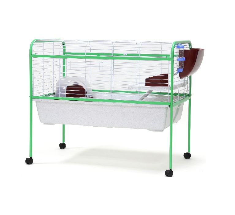 JAULA CONEJO COBAYOS C/MUEBLE 104X89X59 - IMPORTADO