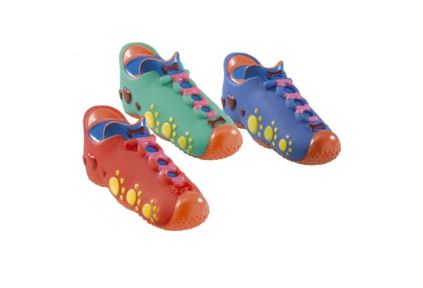 JUGUETE ZAPATILLA CON HUELLITAS COLOR ESPECIAL  PER-ROS