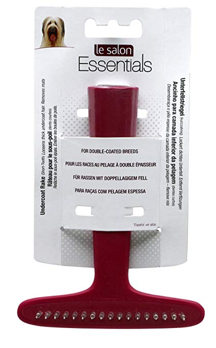 Le salon essentials dog undercoat rake, single row