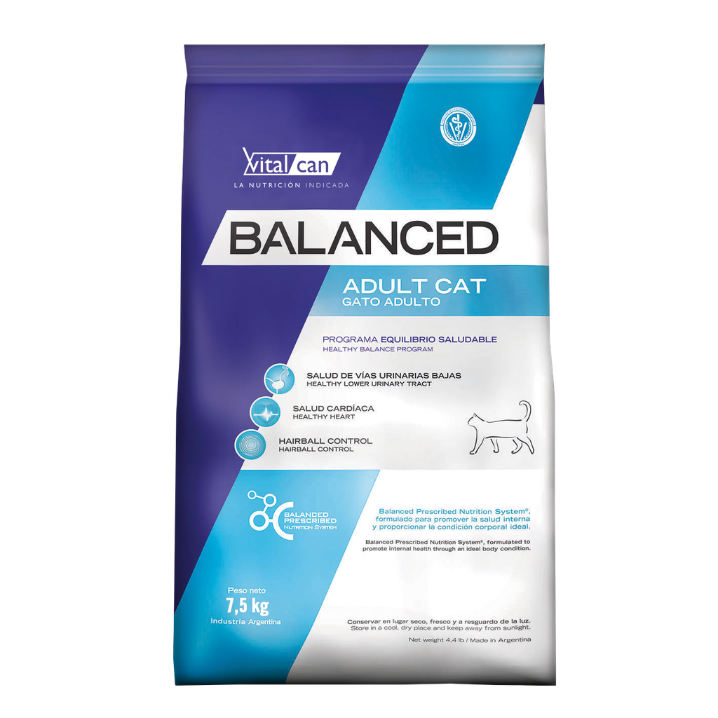 Vital Can Balanced Gato Adulto X 7,5 Kg.