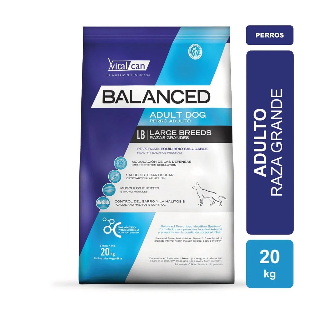 Balanced Perro Adulto Raza Grande x 15kg.