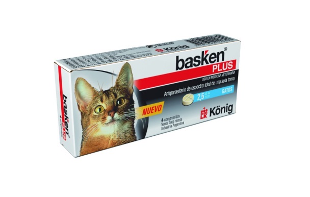 BASKEN PLUS GATO X 4 COMPRIMIDOS - KONIG