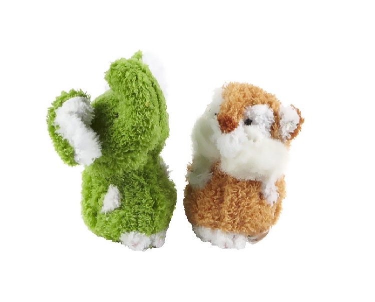 SM DOG &amp; PUPPY TERRY ELEP/CHIP TOY (2) - MILLEX
