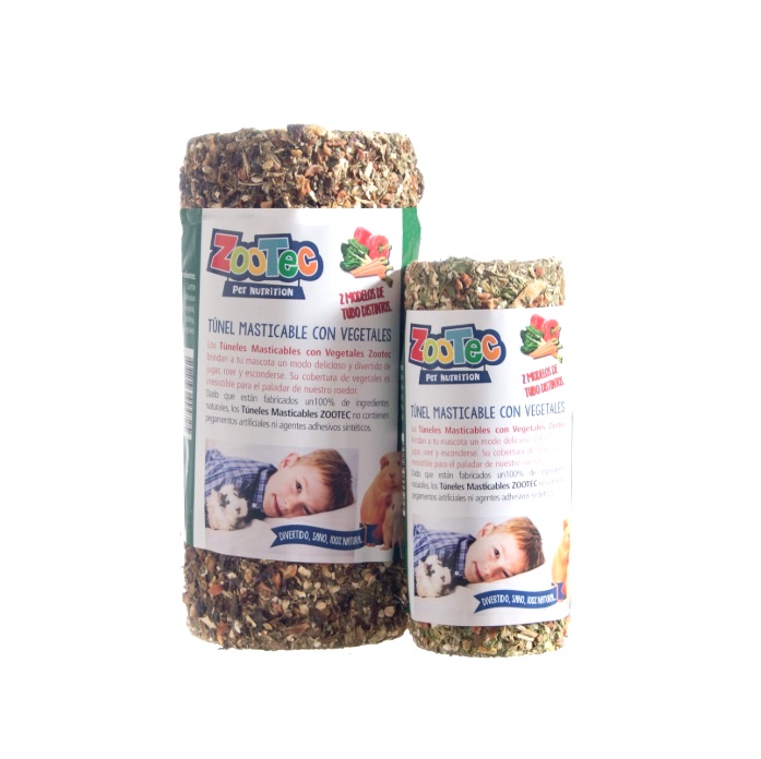 TUNEL MASTICABLE CON VEGETALES GRANDE ROEDOR - ZOOTEC