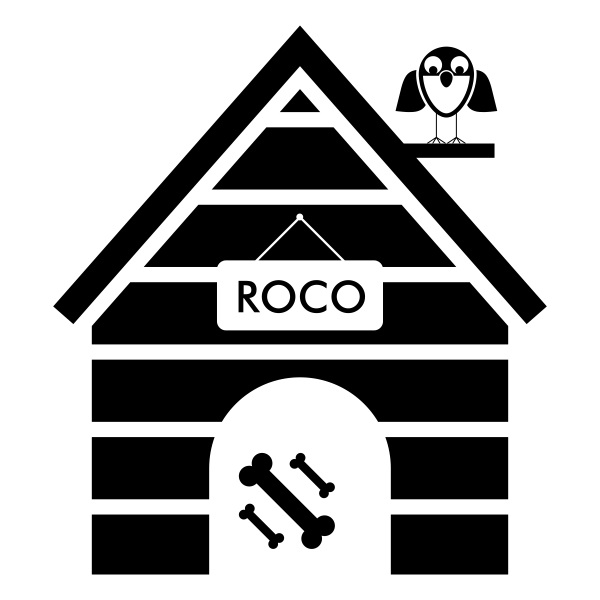 VINILO DECORATIVO CUCHA DE PERRO GRANDE - DOBRO