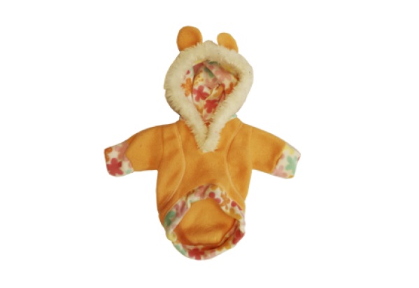 BUZO POLAR C/ CAPUCHA Y OREJITAS Nº2 30 CM.- PER-ROS