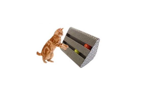 RASCADOR CARTON TRIANGULAR PELOTA - PER-ROS