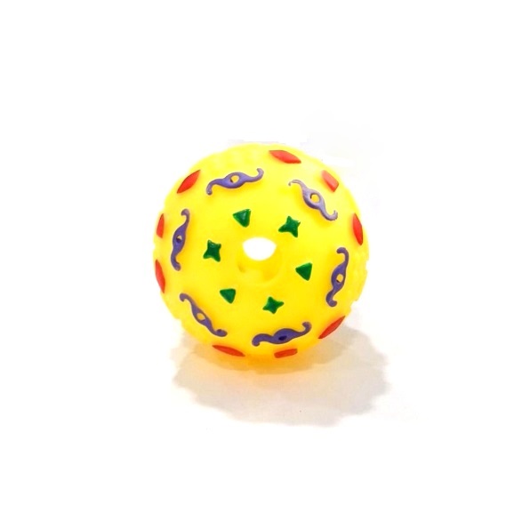PELOTA CON NUDOS Y ESTRELLITAS 7,5CM - PER-ROS