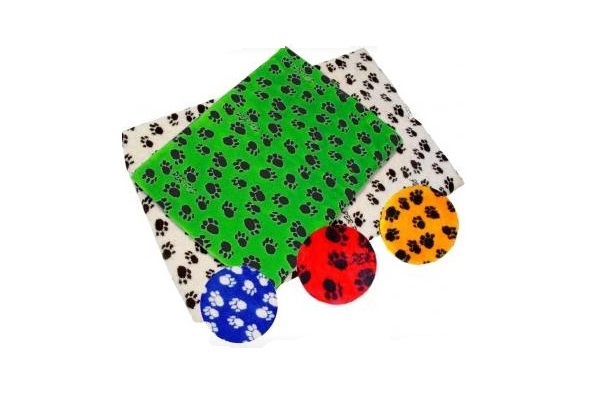 COLCHONETA PELUCHE PATITAS 90 X 60 X 5 CM. - PER-ROS