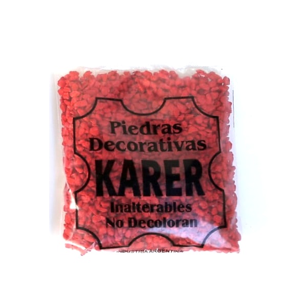 PIEDRA DECORATIVA CACTUS ROJO 500 GR. - KARER