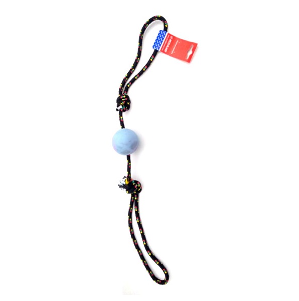 PELOTA DE GOMA MEDIANA CON SOGA ALPINA 8MMX70CM S102 - PET PLAST