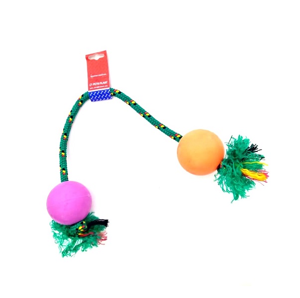 PELOTA DE GOMA GRANDE SOGA ALPINA 12MMX65CM S304 - PETS PLAST