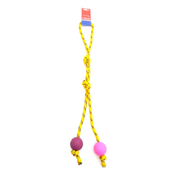 PELOTA DE GOMA CHICA SOGA ALPINA 8MMX65CM S601 - PETS PLAST