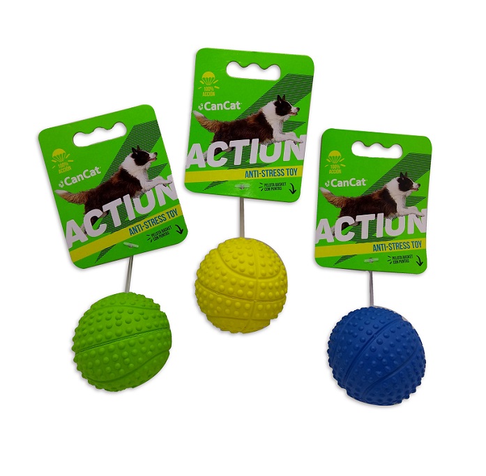 ACTION - PELOTA BASKET CON PUNTAS ER044 - CAN CAT