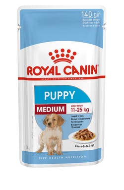 Royal Canin Medium Puppy Pouch 10x140grs