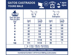 Gatos Castrados-Young Male 1,5 Kg