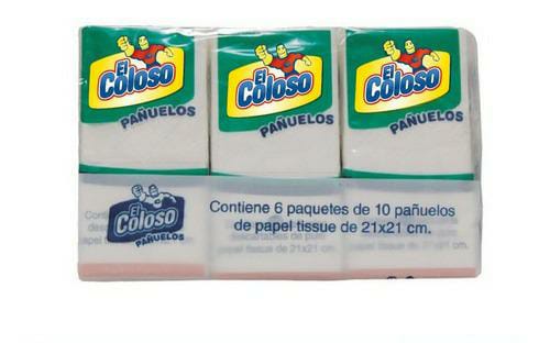 Pañuelos Descartables El Coloso x 6un
