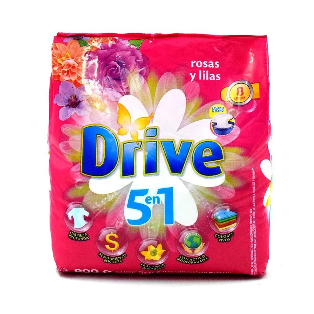Jabón En Polvo Drive  X 800grs