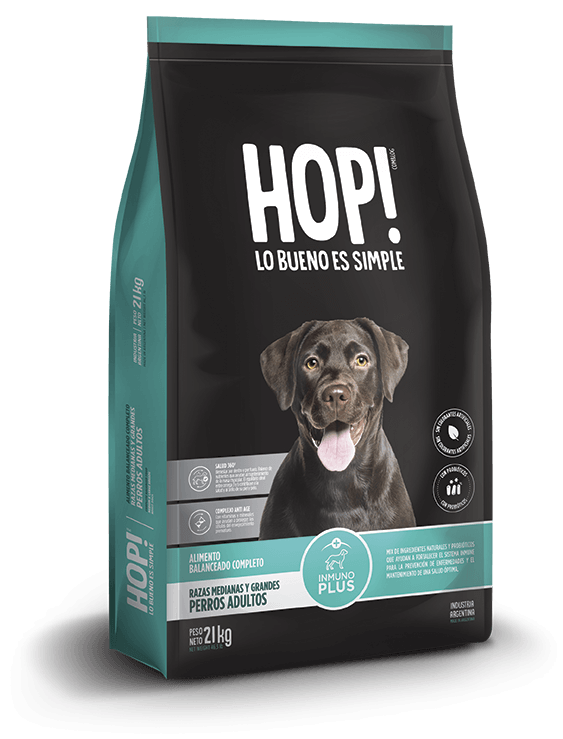 Hop! Perro Adulto Raza Med y Grande x 3 Kg.