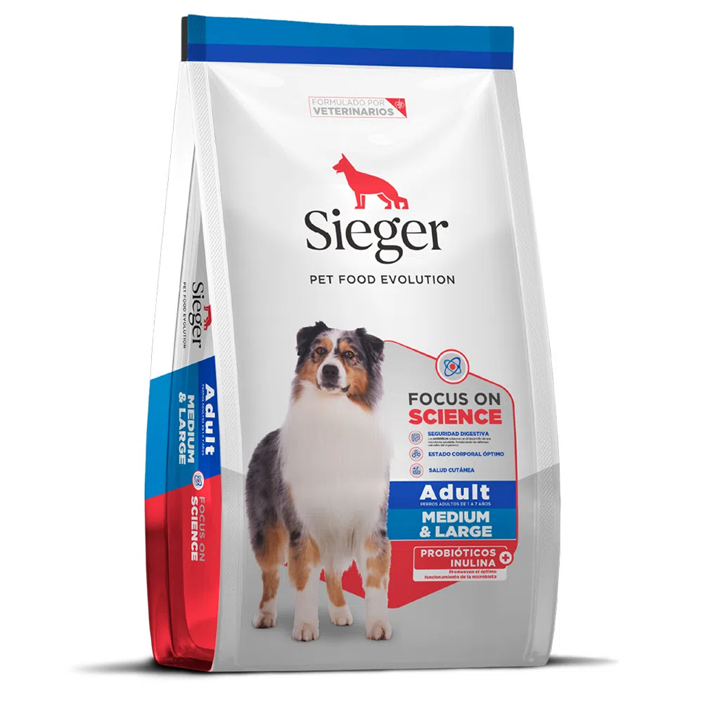 Sieger Adulto Medium &amp; Large Breed  x 3 kg