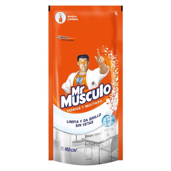 Mr Musculo Vidrios y Multiusos x 450ml