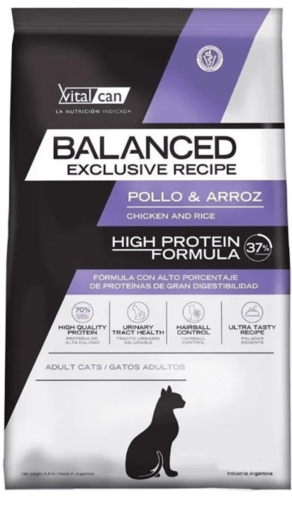 Balanced Exclusive R Pollo &amp; Arroz Gato Adulto x 3kg