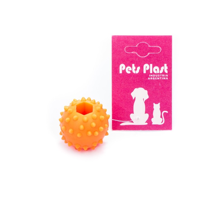 PELOTA CON PUAS DE GOMA - PETS PLAST