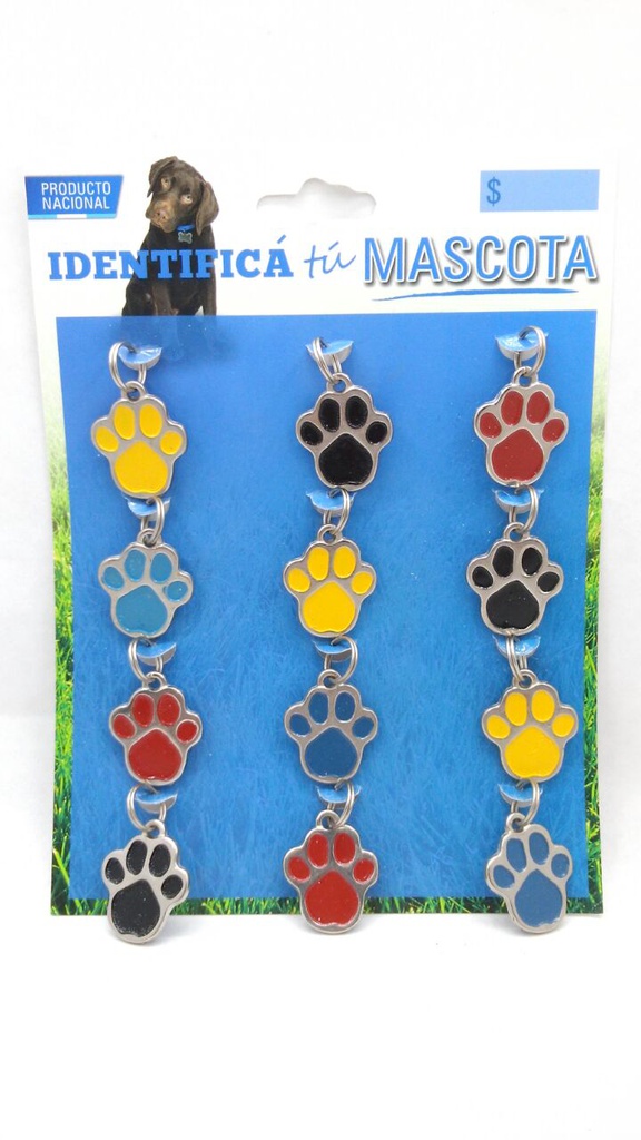 CHAPITAS GRABABLES PINTADAS N°300 PATITA X 12 UNIDADES - DOBRO