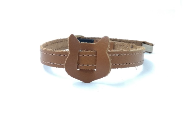 COLLAR NOBUK C/CARITA DE GATO 31CM MISTER HUESO