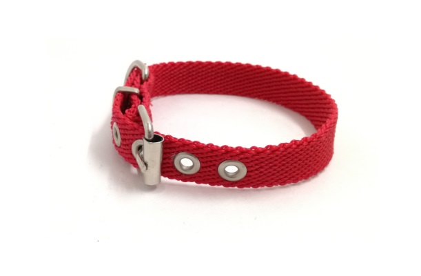 COLLAR NYLON FINO LISO 35X1,5CM. MISTER HUESO
