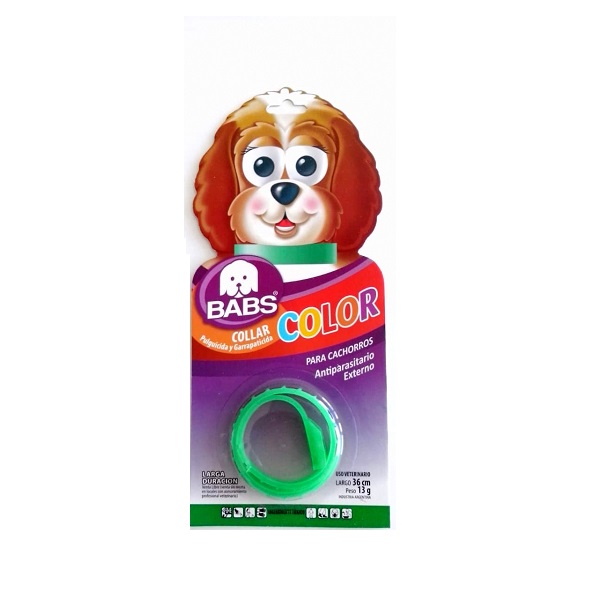COLLAR PULGUICIDA Y GARRAPATICIDA COLOR CACHORRO - BABS