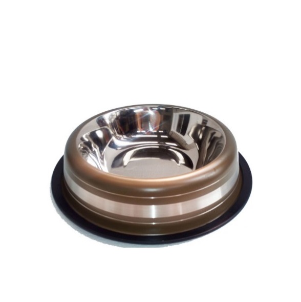 COMEDERO INOX COLOR 16CM - IMPORTADO