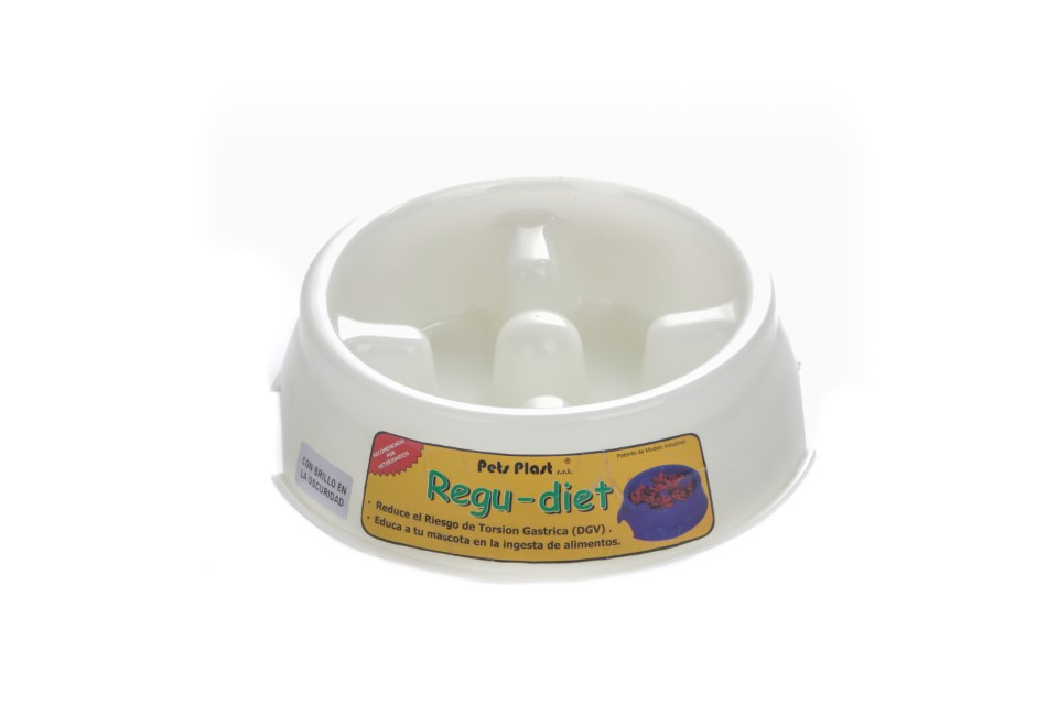 COMEDERO REGU-DIET BRILLA EN LA OSCURIDAD - PETS PLAST
