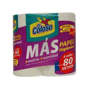 El Coloso Ecologico Papel Higienico 4 x 30mts