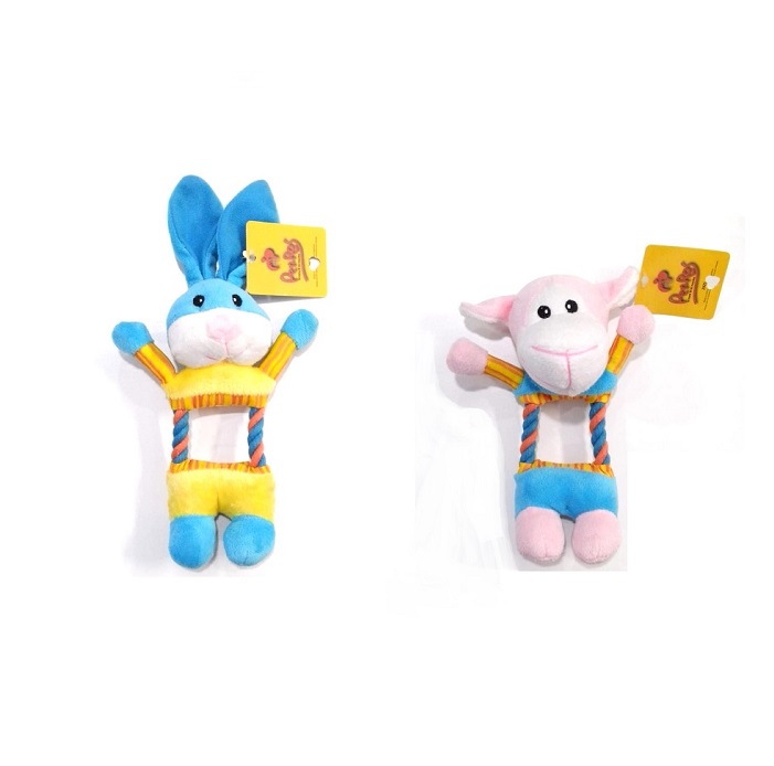 JUGUETE PLUSH VACA/CONEJO O PATO C/SONIDO - PER-ROS