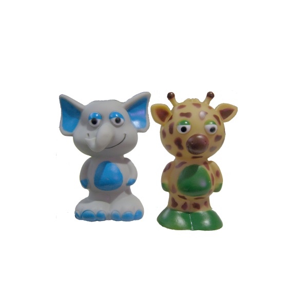 JUGUETE VINILICO JUMBO-JIRAFA &amp; ELEFANTE - IMPORTADO