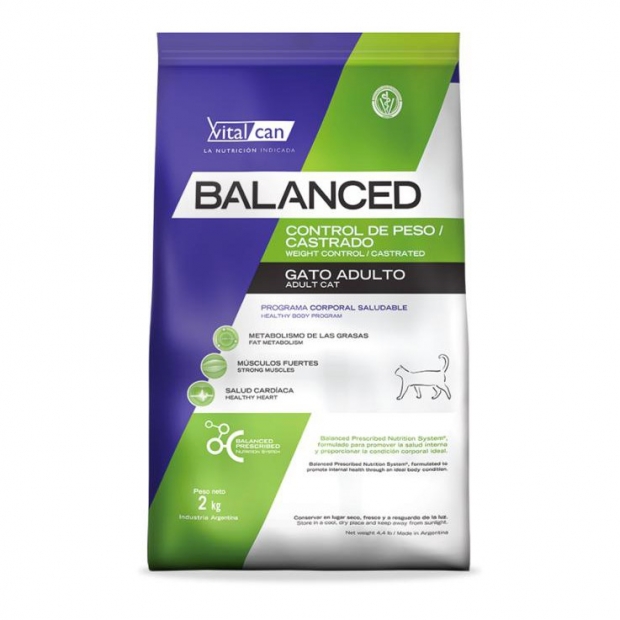 Balanced Gato Ctrl. Peso/Cstrdo. x 2 kg.