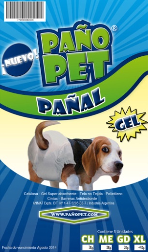 PAÑAL EXTRA GRANDE X 3  PAÑOPET