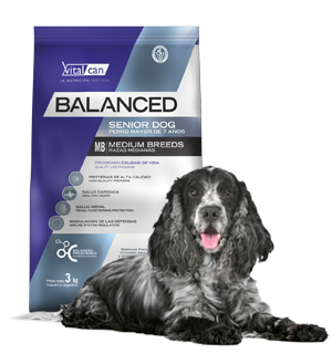 Vital Can Balanced Perro Senior Raza Mediana X 3 Kg.
